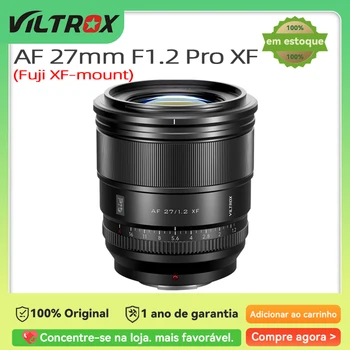 VILTROX AF 27mm F1.2 Pro Grande Angular Digital Mirrorless Lente da Câmera para Fujifilm X T5 XT4 XT5 XT30 II S10 XS20 XH2S Fuji 27 1.2