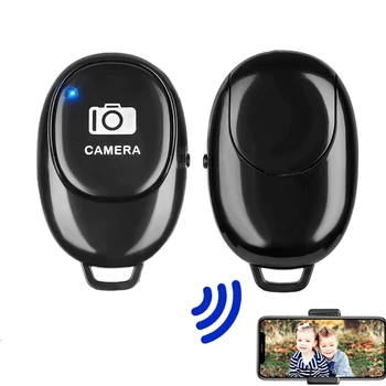Mini Bluetooth compatível com o Botão do Controle Remoto sem Fio Controlador Temporizador da Câmera Vara de Liberação do Obturador de Telefone Selfie
