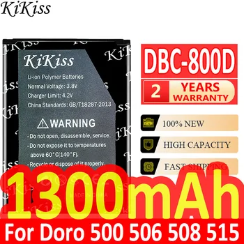 KiKiss 1300mAh Dbc-800d Bateria para Doro 500 506 508 509 510 515 6520 6030 CÉLULA de Bateria do TELEFONE + Número de Rastreamento