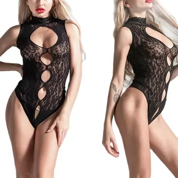 Mulheres Sexy Corpo Meias Pretas Abrir Virilha Pornô Cueca Arrastão De Malha Calça Lingerie Erótica Vários Estilos Bodysuit Sleepwear