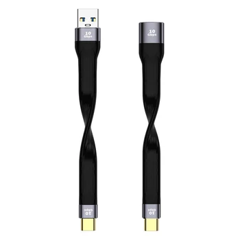 USB Macho/Fêmea Tipo C Cabo Curto Flexível do Telefone Móvel Cabo de Carregamento Rápido