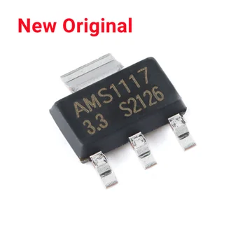 (10 peças) Novo Original AMS1117-3.3 SOT-223 1A Diferença de Baixa Tensão o Regulador Linear IDL Chip