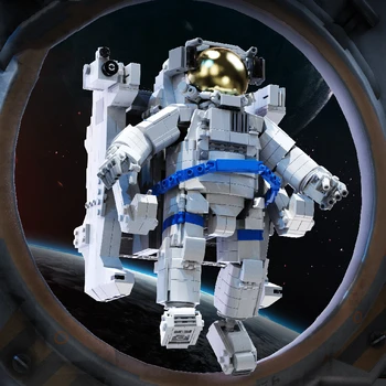 Astronauta Astronauta Blocos de MOC Moduler Tijolos para Construção, a Ciência do Espaço Explorando o Astronauta Aventura 1515PCS Tijolo Modelo de Brinquedos Presentes