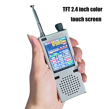 ATS120 Alta Fidelidade Rádio SI4732 ESP32 Compatível com Bluetooth de Alta Fidelidade Rádio FM/AM Incorporado 820mm Haste de Antena e alto-Falante