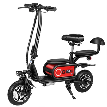 Elétrico da luz de bicicleta dobrável elétrica scooter adultos mini bicicleta elétrica 48V pendulares bateria de carro