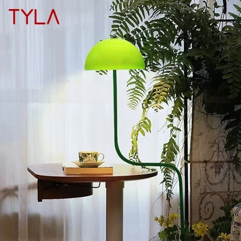 TYLA Nórdica Verde Lâmpada de Assoalho de Moda de Arte Moderna de Família Iiving quarto Quarto Criatividade Decorativa LED de Pé Luz
