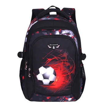 impressão de futebol mochila infantil do anime mochila saco de viagem soccers sacos de escola para os adolescentes mochila escolar infantil menino