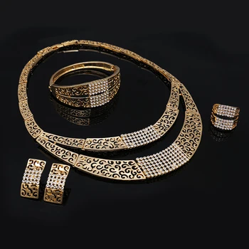 Árabe marroquino de Casamento Nupcial Conjunto de jóias de Qualidade Mulher italiana, brasileira, Banhado a ouro de Luxo, jóias Personalizadas Conjunto de Jóias