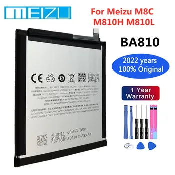 Novo 100% Original BA810 Bateria Para o Meizu M8C M810L M810H 3070mAh Telefone Inteligente Móvel de Substituição de Baterias Recarregáveis, Bateria