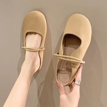 Sapatos para as Mulheres 2023 Coreia Sandálias, Ténis 여성구두 여름 Sandálias Moda Verão Sapatos Rodada Toe Sapatos de Senhoras Chinelos e Sandálias