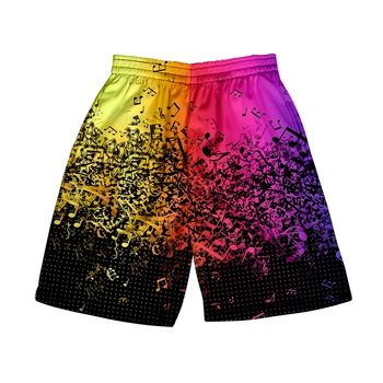 Nota Calções de Praia os Homens e mulheres de roupas 3D impressão digital shorts ocasionais de tendência da Moda par de Calças