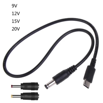 Y1UB USB Power Boost - Linha do UsbC TypeC para DC9/12/15/20V Conversor para DC5.5x2.5mm 3.5x1.35mm 4.0 x 1.7mm para o Router de WiFi da alto-Falante