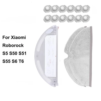 Para Xiaomi Roborock Tanque De Água 1/2 S5 S50 S51 S55 S6 S60 S65 E20 E25 E35 C10 T4 T6 Mi Aspiradores De Água Do Tanque Filtro De Mop Pano De Peças