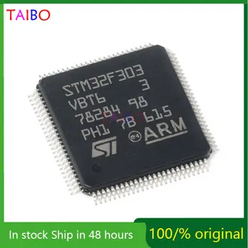 STM32F303VBT6 LQFP-100 STM32F303 de 32 bits do Microcontrolador MCU, Microcontrolador ARM Marca Chip Novo Original