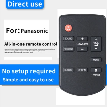 ZF aplica-se a N2QAYC000115 Para Panasonic SC-HTB688EB-K Home Theater, TV a Barra de Som Sistema de Áudio Controle Remoto N2QAYC000115 Para P