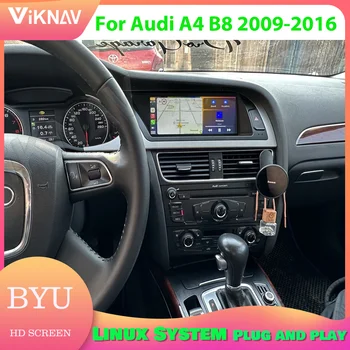 Sistema Linux Carro GPS de Navegação Para Audi A4 B8 2009-2016 CarPlay sem Fio Android Auto Car Multimédia carplay Unidade de cabeça de rádio