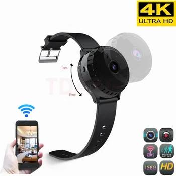 4K Ultra-HD de 1080P Mini wi-Fi Câmera Portátil Smart Casa de Vigilância por Câmaras de vídeo Remoto sem Fio Monitor de Visão Noturna Espia Cam