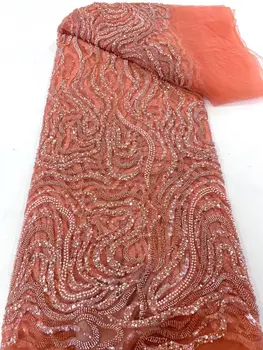 especial de paetês e renda francesa com grânulos de Tule bordado Lace com boa qualidade de Davi-1306.1811 de vestido de noiva