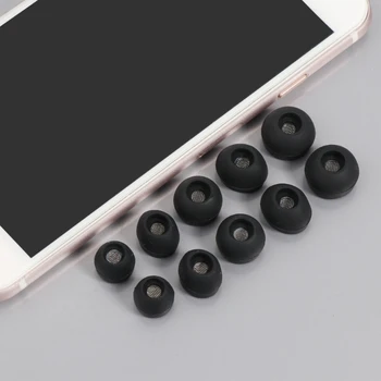 5Pairs de Silicone Fone de ouvido de Almofadas Para IE800 compatível com Bluetooth Fones de ouvido Capa