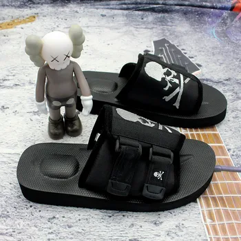Sandálias para o verão vestindo grossa sola de ar acondicionado chinelos de quarto