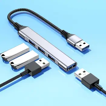 Alta resistência Conveniente 4 em 1 USB C Dongle Adaptador Tipo Portátil-C Hub Multifuncional de Acessórios do Portátil