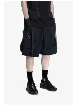 Reindee Lusion 23ss 209 de secagem rápida, leve, impermeável shorts integrado de ajuste de cintura bolsões 3d techwear gorpcore
