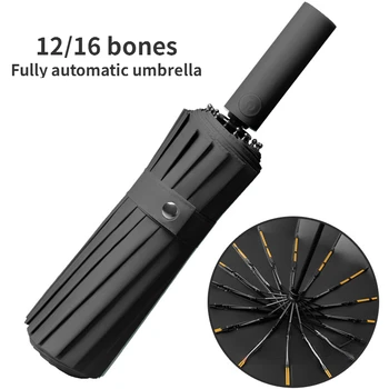 Aberto com Apenas Um Clique Totalmente Automático, o Guarda-chuva de Alta Qualidade, Resistente ao Vento Esqueleto Exterior de Meninas Resistente UV do Grande Guarda-chuva
