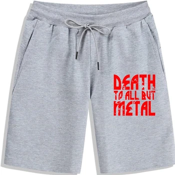 A morte Para Todos, Mas de Metal 1 Homens Shorts dos Homens de Moda Shorts de Verão em linha Reta 100% Algodão 2018 Nova de verão, shorts Ocasionais para homens curta