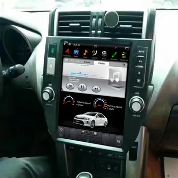 15inch PX6 Tesla Tela Octa Core, 4GB de RAM, 64 GB de ROM Android Carro DVD GPS Jogador sem plataforma Estéreo do Carro Para Toyota Prado 2014-2017