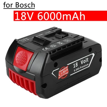 Para a Bosch Bateria 18V 6.0 Ah Iões de Lítio Recarregáveis da Ferramenta eléctrica da Bateria Elétrica da Broca Adequada Para Modelos BAT609,BAT618, BAT610