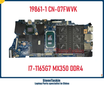 StoneTaskin CN-07FWVK 7FWVK Para Dell Vostro 5502 5402 Inspiron 5409 5509 Laptop placa-Mãe 19861-1 I7-1165G7 MX350 DDR4 Testado