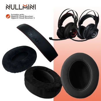 NullMini Substituição Protecções para HyperX Nuvem Revólver Revólver S Fones de Cabeça Earmuff Manga Fone de ouvido
