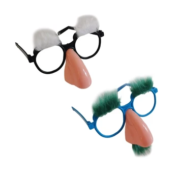 Engraçado Disfarçar Óculos Novidade Palhaço Óculos com Nariz Festa de Halloween H7EF