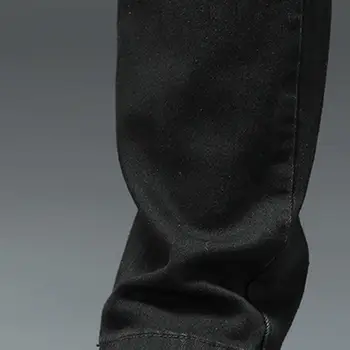 2023 Novo tom de Cinza calças de Brim dos Homens de Fino Elástico coreano Moda Vintage Casual Magro Pés Masculinos de Roupas de Jeans, Calças