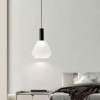 LED moderna luminária Pendente Minimalista de Vidro Pendurado luzes da Casa Quarto Sala de estar, Sala de Jantar Decoração Estética dispositivo elétrico de Iluminação