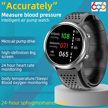 Smartwatch, Homens De Sangue O Oxigênio Do Ar Da Bomba De Mulheres De Pressão, Frequência Cardíaca Temperatura Do Corpo Monitor De Pulso Inteligente Relógio Impermeável Sono Esporte