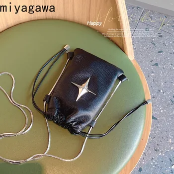 Miyagawa 2023 Novo Telefone Saco de Moda de Um Ombro Crossbody Mini Cadeia de Saco de Mulheres Causal Crossbody Sacos para Picante Meninas