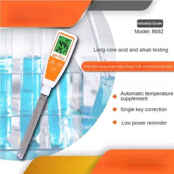 AZ8692 portátil de testes de pH caneta comprimento da vareta de medição de pH medidor de caneta tipo de acidez medidor de qualidade da água pH detector de