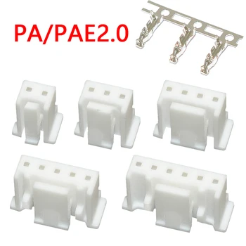 10PCS PA / PAE, PHYSICAL ADDRESS EXTENSION 2.0 PA2.0 PEA2.0 conector fivela plug de borracha shell de fiação conector de crimpagem de terminais de mola 2p 3P 4P 5p 6p