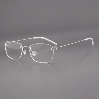 Negócios miopia sem moldura óculos de armação Influenciadores de moda sem fronteiras homens óculos de Presbiopia ultra leve óculos
