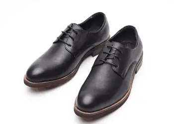 Alta Moda Artesanal de calçados casuais para homens de couro Genuíno Rendas até sapatos masculinos Retro sapatos Baixos