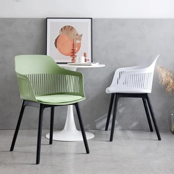 Plástico Office Cadeiras De Jantar Cozinha, Jogos De Mesa Ergonômica Cadeiras De Jantar Em Acampamento De Luxo Moderno Nórdicos Cadeiras Para Pequenos Espaços Da Biblioteca De Mobiliário