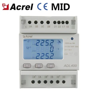 Acrel resistência de medidor de ADL400 Trilho Din instalado com comunicação WiFi com certificação do CE