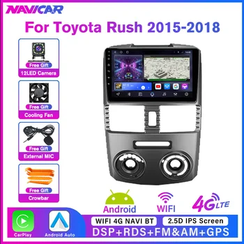 NAVICAR 2Din Android De 10 Rádio do Carro Para Toyota Rush RHD 2015-2018 Estéreo do Receptor GPS de Navegação, Auto-Rádio do Carro Multimédia Player