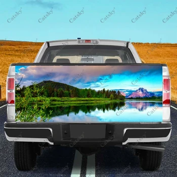 paisagem adesivos de carros traseiras de caminhão, cauda modificação adequado para caminhão dor embalagem acessórios carro adesivos adesivos
