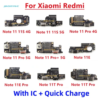 Carregador USB Porta de Jack Conector Dock cabo do Cabo flexível Para Xiaomi Redmi Nota 11 11T 11S 11E Pro +11 4G 5G prancha de Carregamento Modul