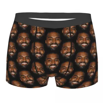 Personalizado Engraçado Kanye West Meme Shorts De Pugilistas De Homens De Cuecas Cueca Sexy Cuecas