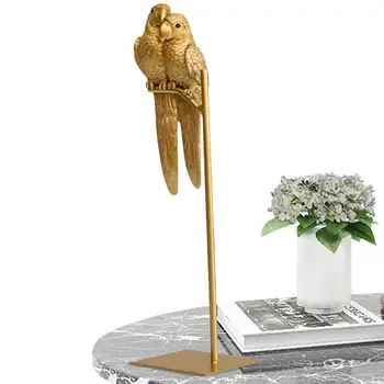 Papagaio Estátua Ornamento De Resina Papagaio Estátuas E Estatuetas De Resina Papagaio Ornamento Decorativo Animal Estatueta Para A Decoração Home