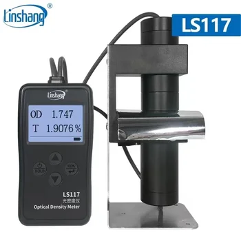Linshang LS117 densitómetro Densidade Óptica de teste do Medidor de ponto da área de alumínio de filme de raio-X com OD VLT transmitância substituir xrite 341C