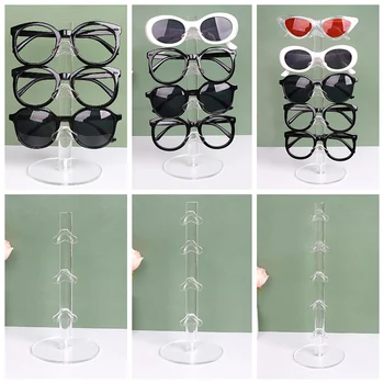 ncmama de 1 a 5 Camadas de Acrílico Óculos Stand de Exibição de Prateleira Óculos Vitrine Rack Jóias Titular Pessoal Óculos do Organizador Rack